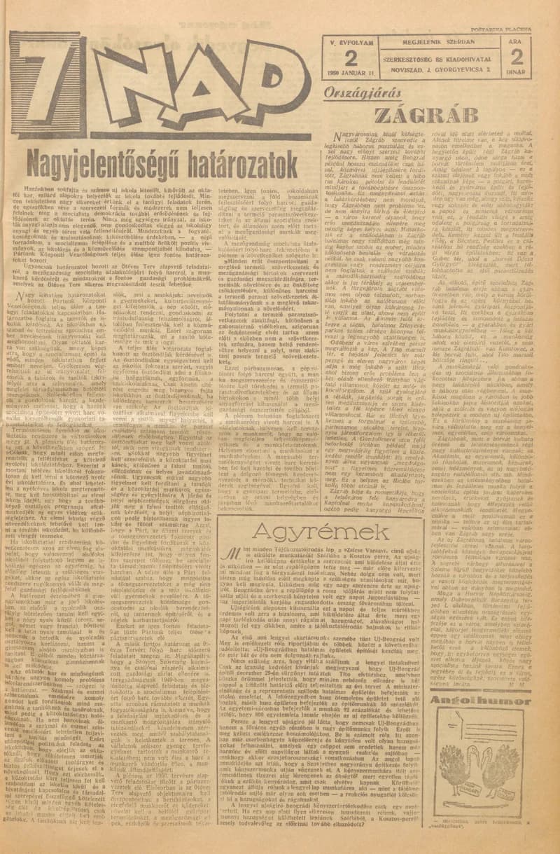 7 Nap, 5. évf. 1950. január 11. 2. sz. 1–4. oldal