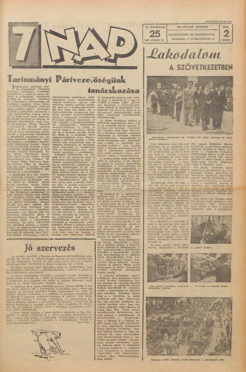 7 Nap, 4. évf. 1949. június 22. 25. sz. 1–4. oldal