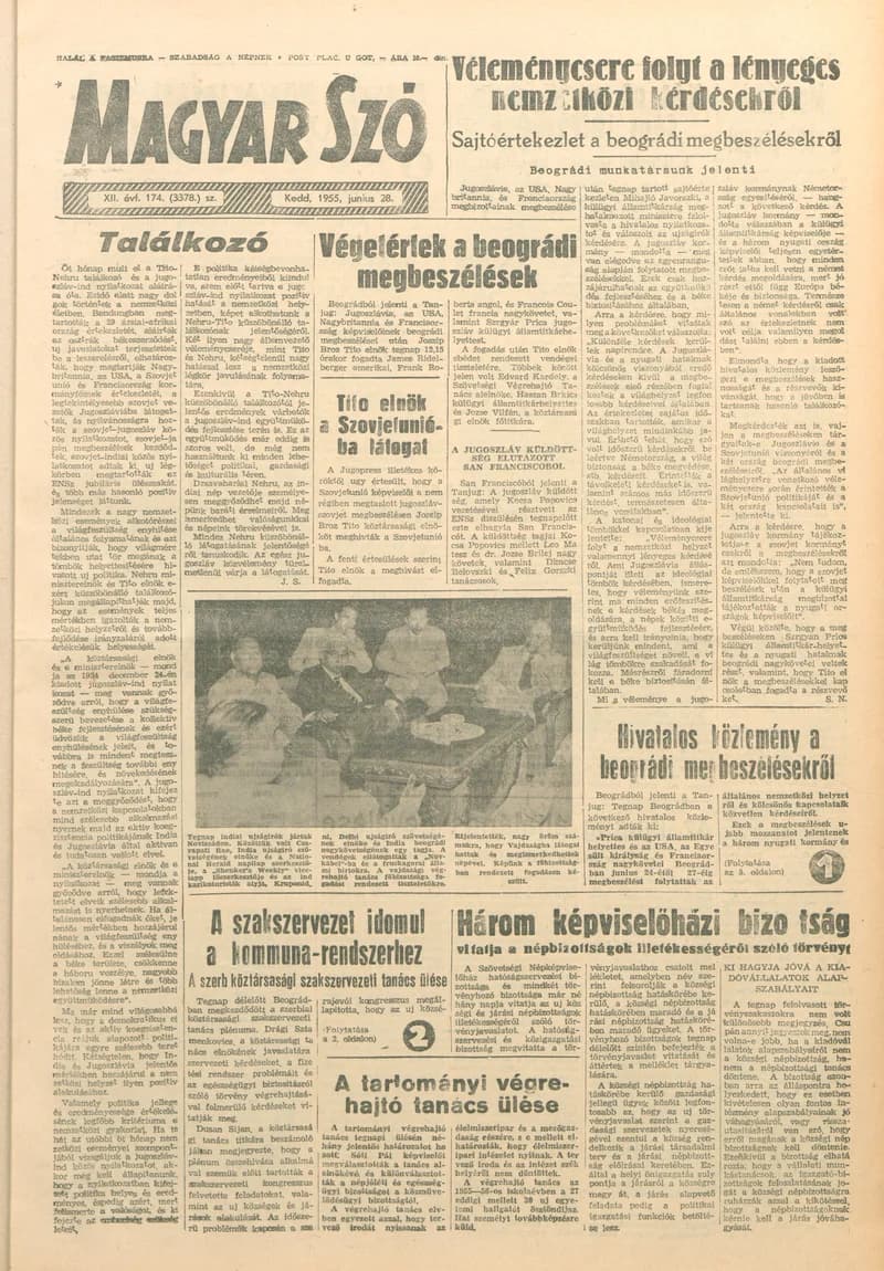Magyar Szó, 12. évf. 1955. június 28. 174. sz. 1–8. oldal