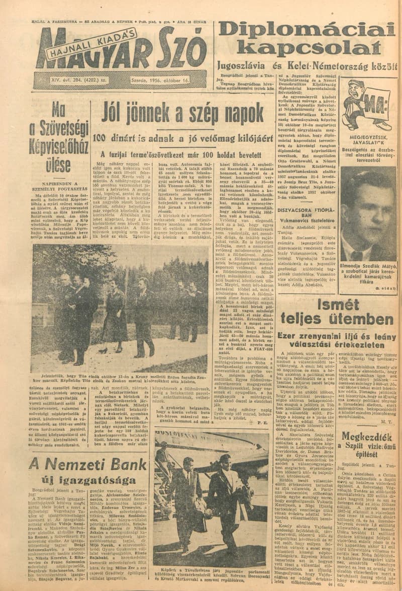 Magyar Szó, 14. évf. 1957. október 16. 284. sz. 1–14. oldal