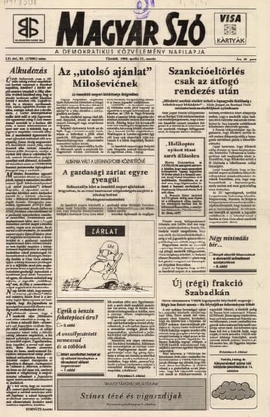 Magyar Szó, 52. évf. 1995. április 12. 85. sz. 1–16. oldal