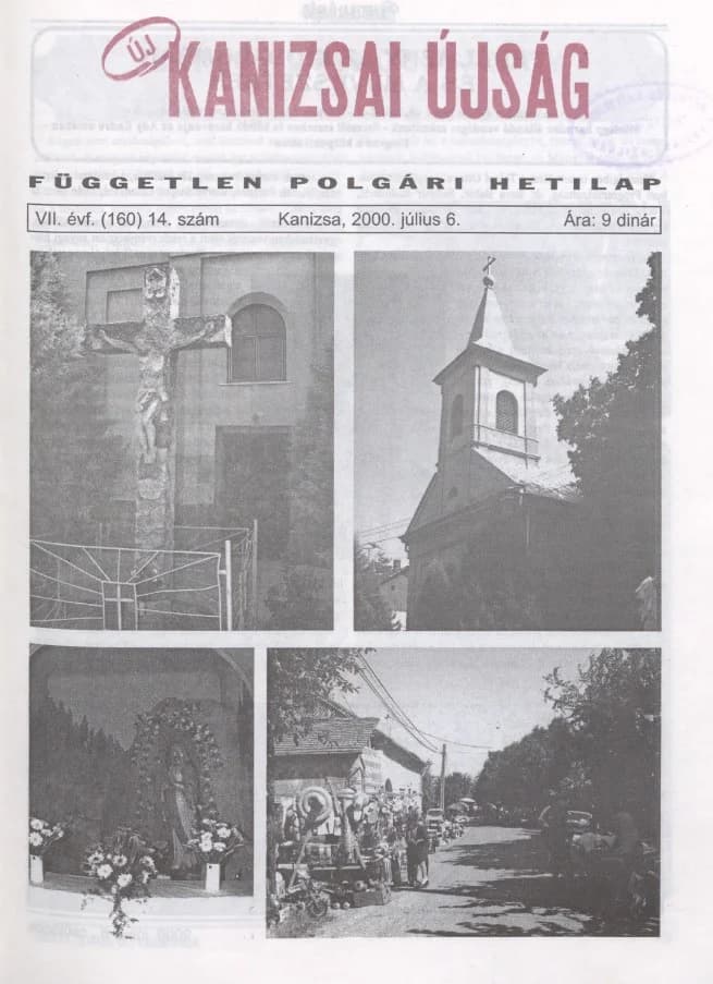 Új Kanizsai Újság, 7. évf. 2000. június 6. 14. sz.