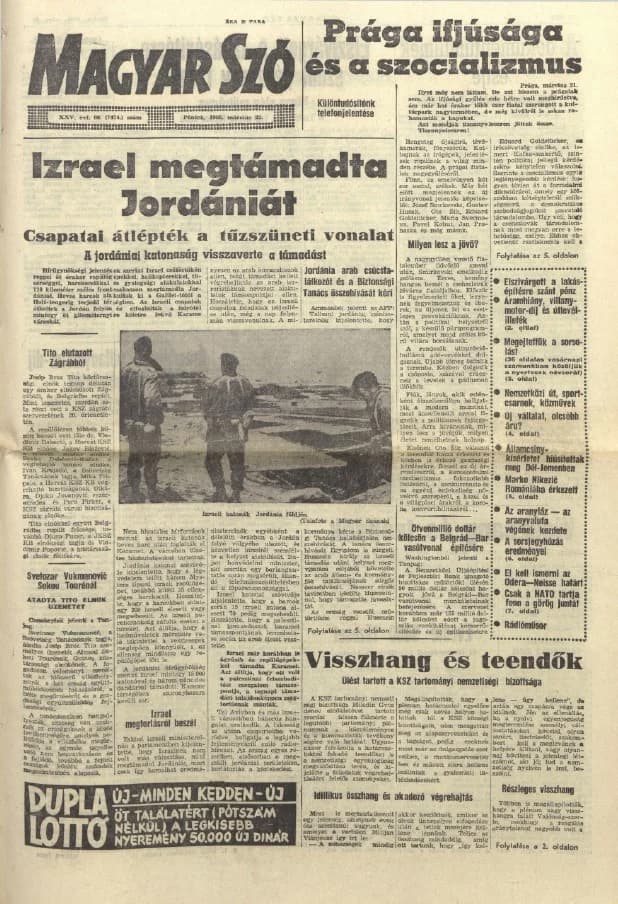 Magyar Szó, 25. évf. 1968. március 22. 80. sz. 1–12. oldal