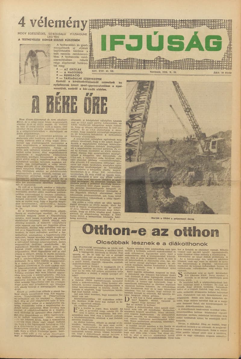 Ifjúság, 14. évf. 1958. október 23. 43. sz.