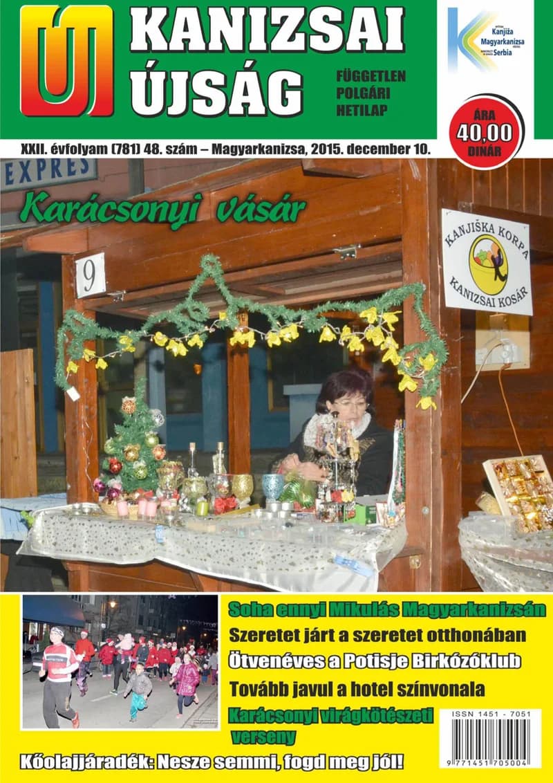 Új Kanizsai Újság, 22. évf. 2015. december 10. 48. sz.
