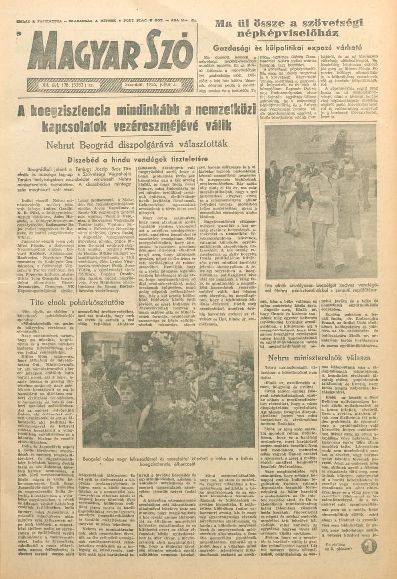 Magyar Szó, 12. évf. 1955. július 2. 178. sz. 1–10. oldal