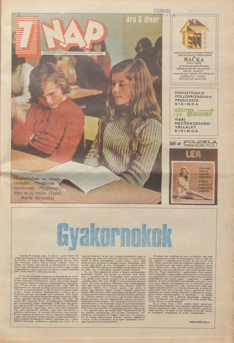 7 Nap, 33. évf. 1978. szeptember 8. 36. sz. 1–20. oldal