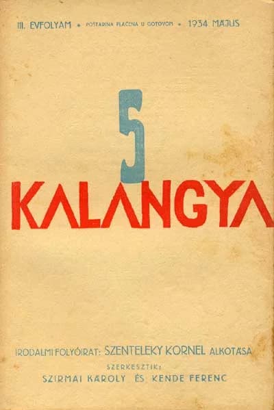 Kalangya, 3. évf. 1934. május. 5. sz. 325–399. oldal