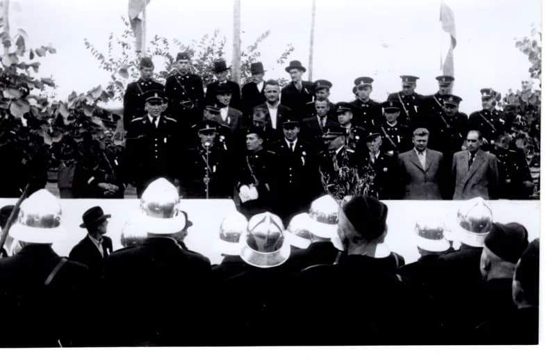 A tisztikar az ünnep megnyitóján