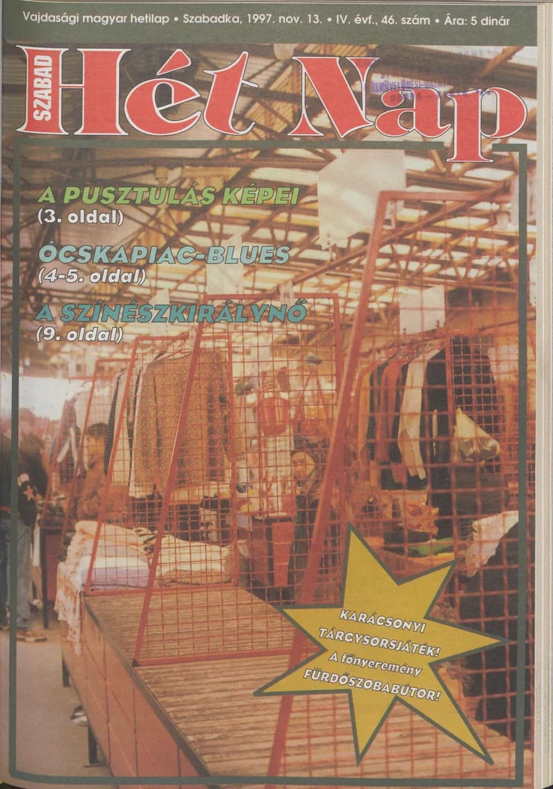 Szabad Hét Nap, 4. évf. 1997. november 13. 46. sz.
