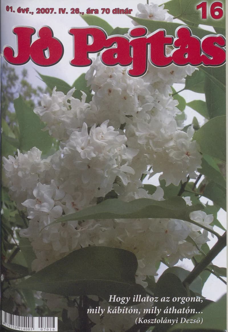 Jó Pajtás, 61. évf. 2007. április 26. 16. sz.