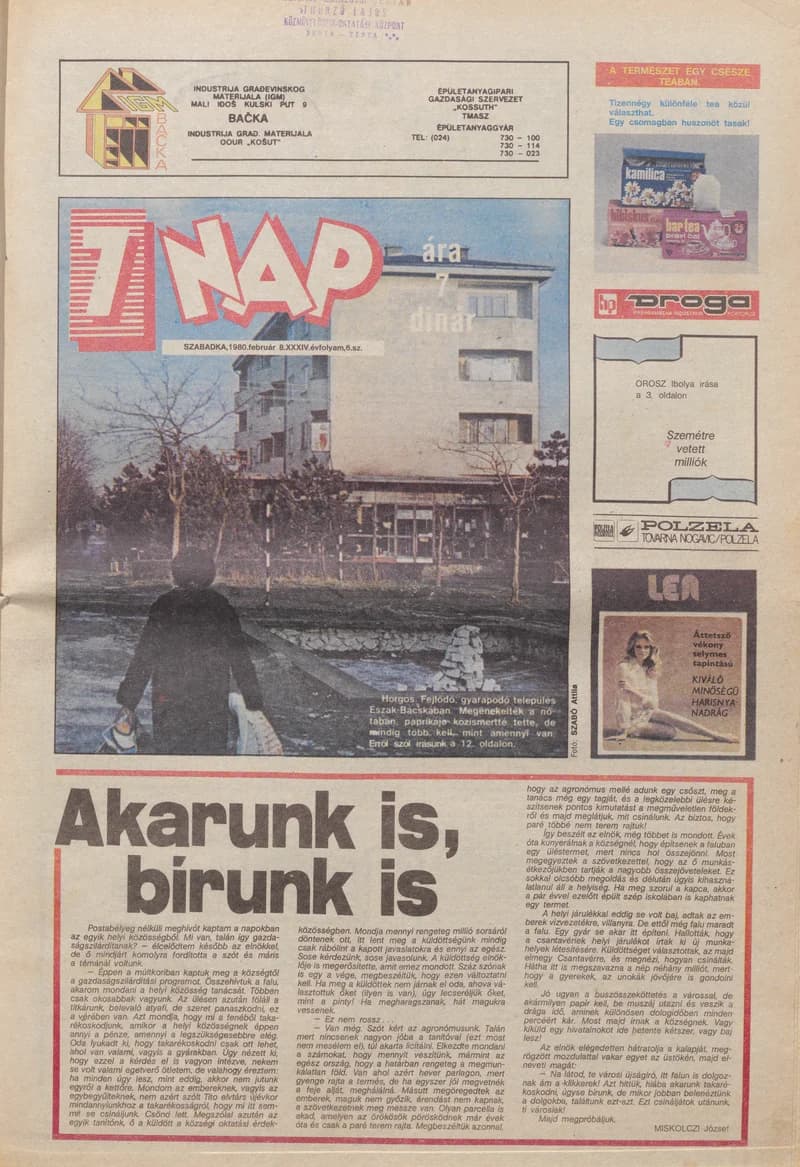 7 Nap, 35. évf. 1980. február 8. 6. sz. 1–24. oldal