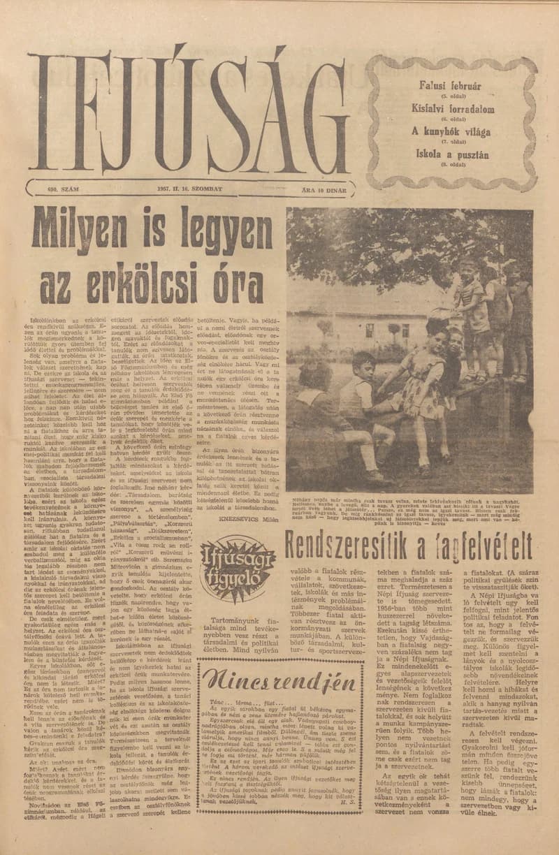 Ifjúság, 13. évf. 1957. február 16. 590. sz.