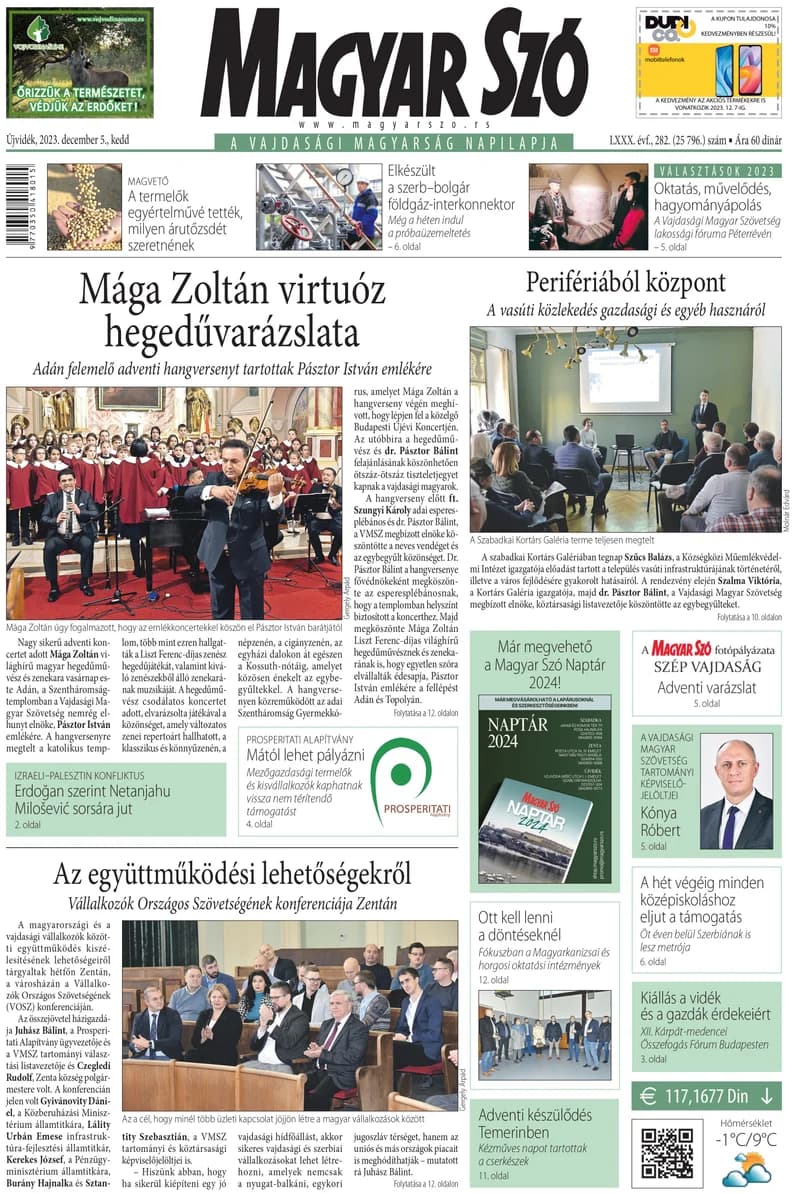 Magyar Szó, 80. évf. 2023. december 5. 282. sz. 1–20. oldal