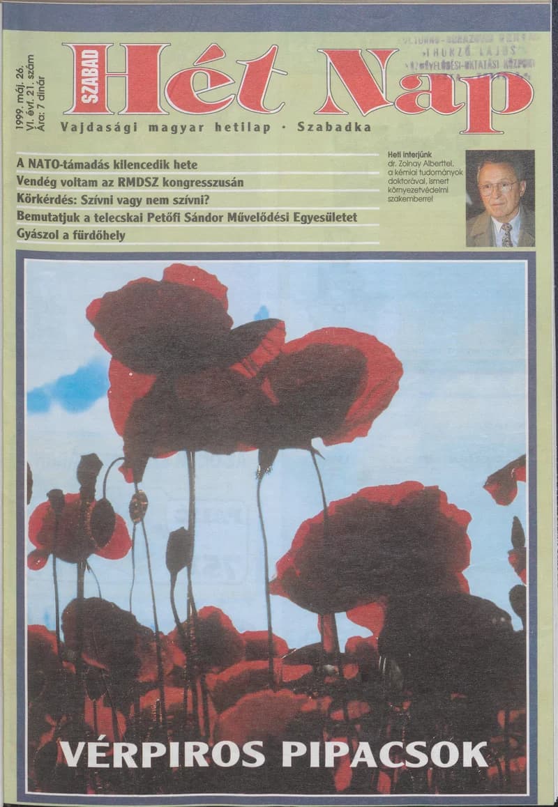 Szabad Hét Nap, 6. évf. 1999. május 26. 21. sz.