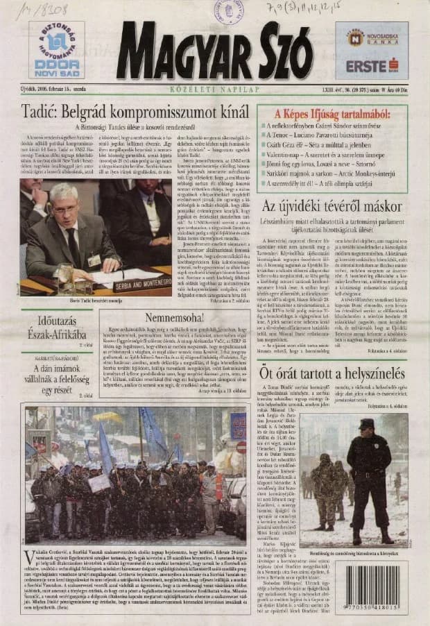 Magyar Szó, 63. évf. 2006. február 15. 36. sz. 1–20. oldal