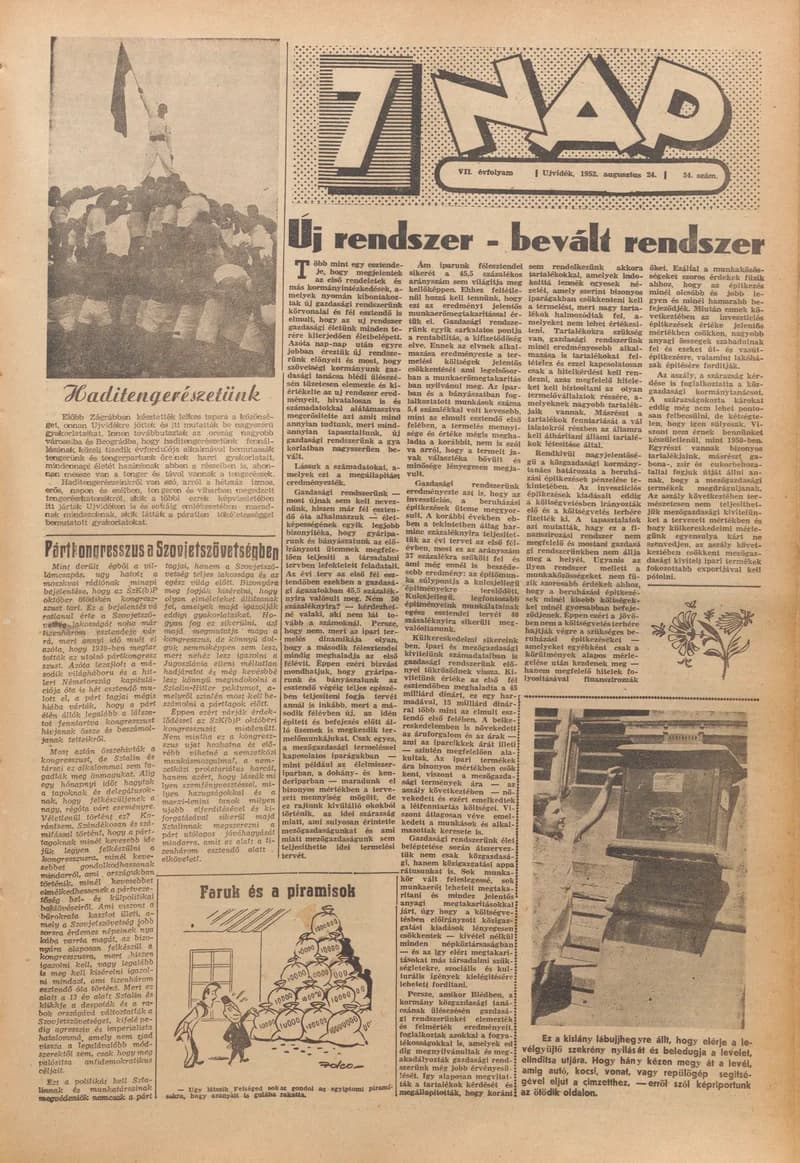 7 Nap, 7. évf. 1952. augusztus 24. 34. sz. 1–14. oldal
