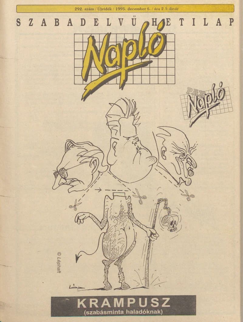 Napló - Szabadelvű hetilap, 6. évf. 1995. december 6. 292. sz.