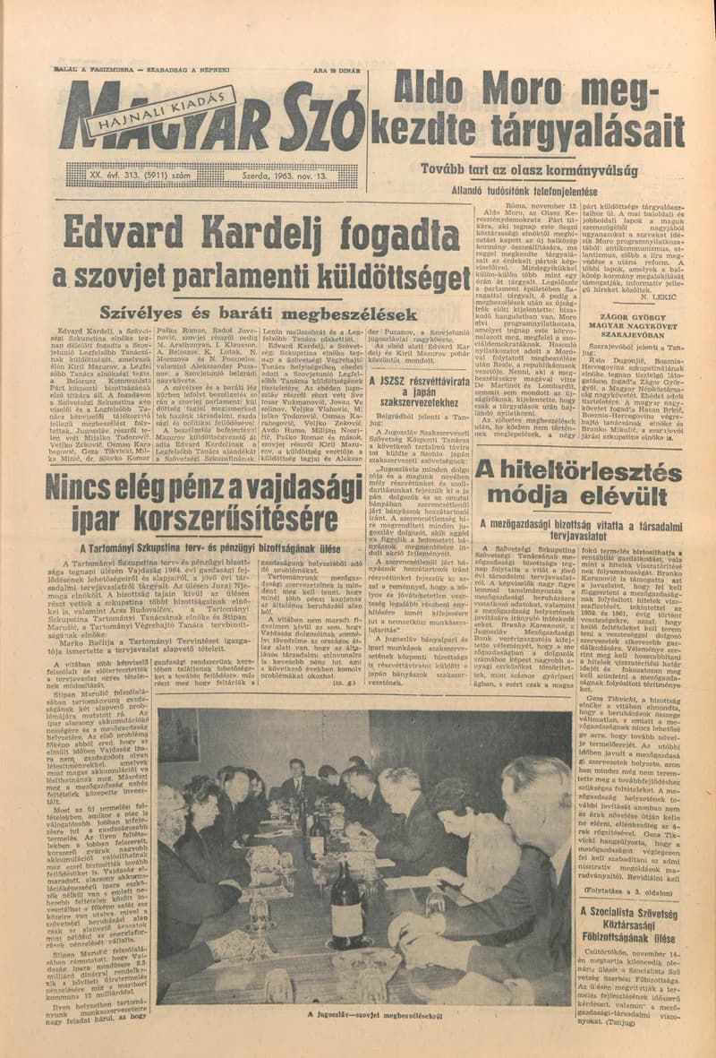 Magyar Szó, 20. évf. 1963. november 13. 313. sz. 1–16. oldal