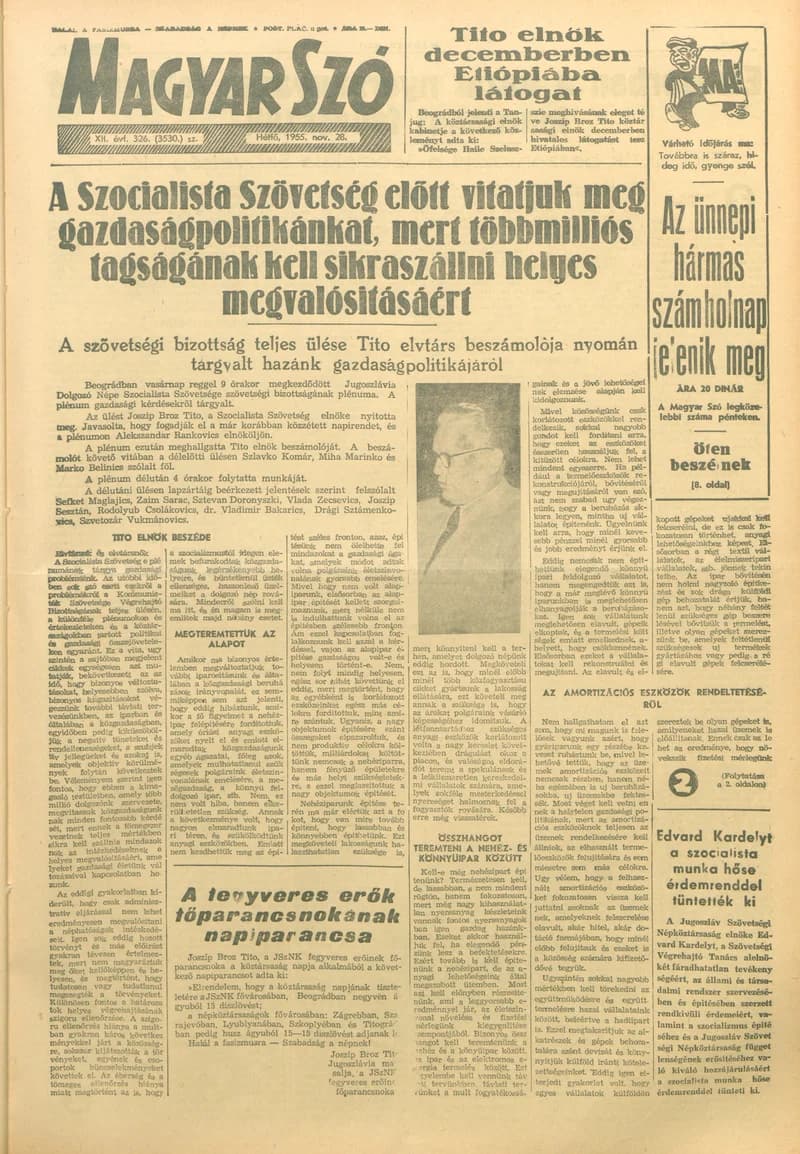 Magyar Szó, 12. évf. 1955. november 28. 326. sz. 1–8. oldal