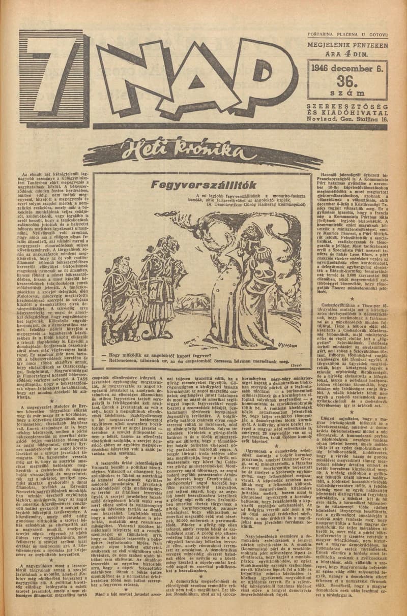 7 Nap, 1. évf. 1946. december 6. 36. sz. 1–10. oldal