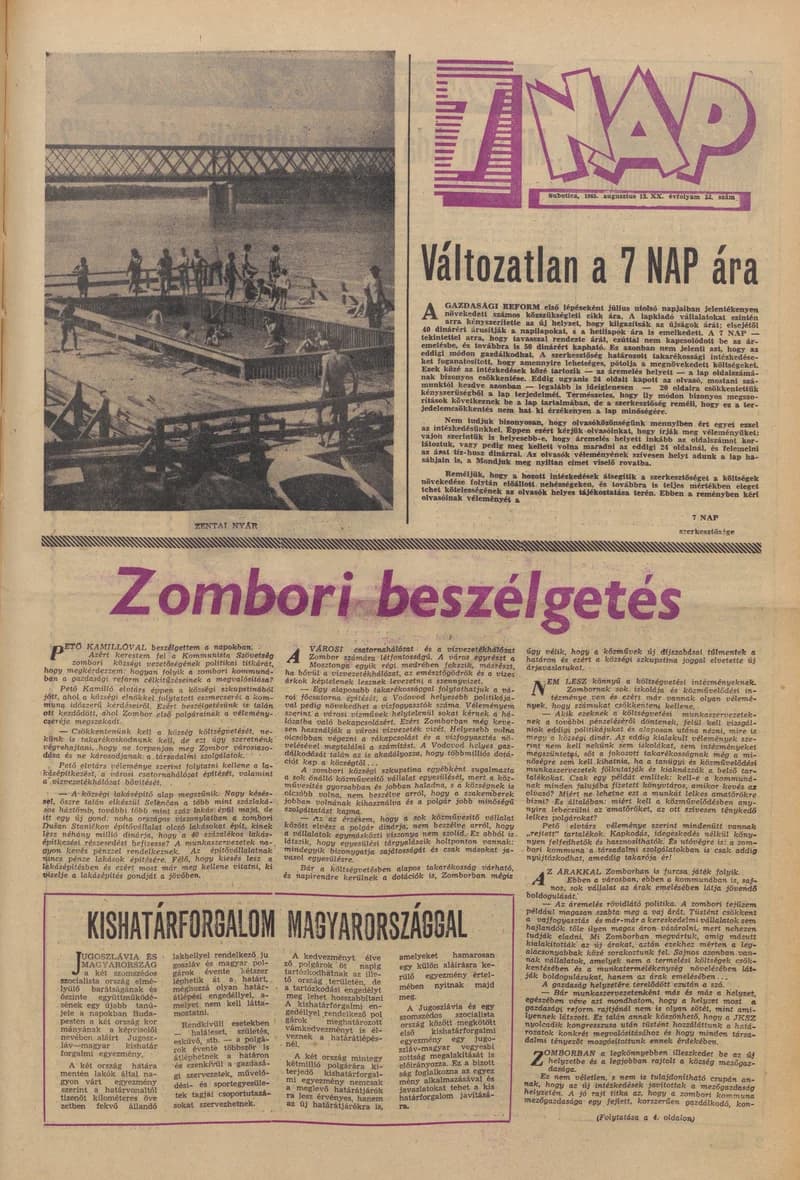 7 Nap, 20. évf. 1965. augusztus 13. 32. sz. 1–20. oldal