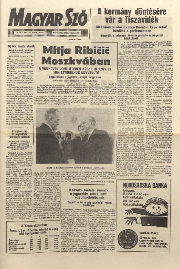 Magyar Szó, 27. évf. 1970. június 25. 172. sz. 1–20. oldal