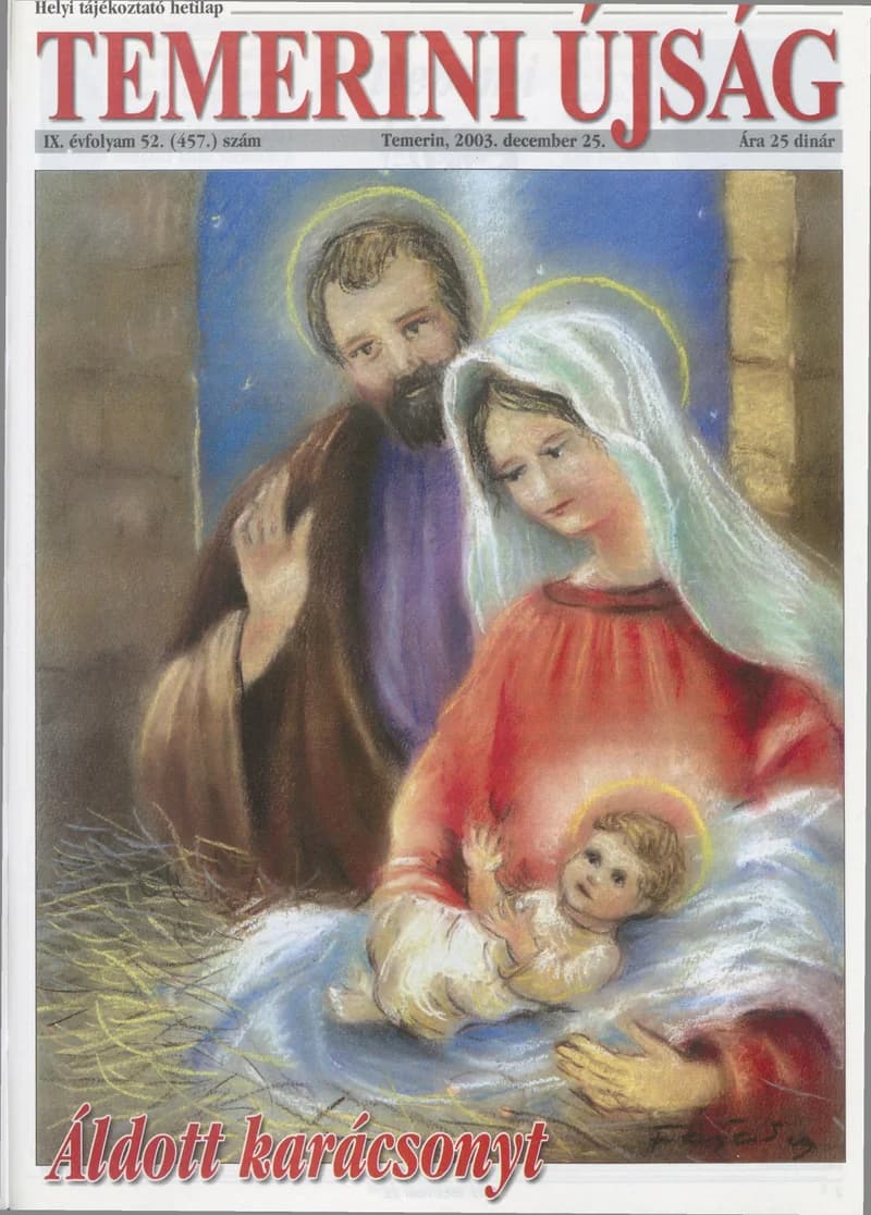 Temerini Újság, 9. évf. 2003. december 25. 52. sz.