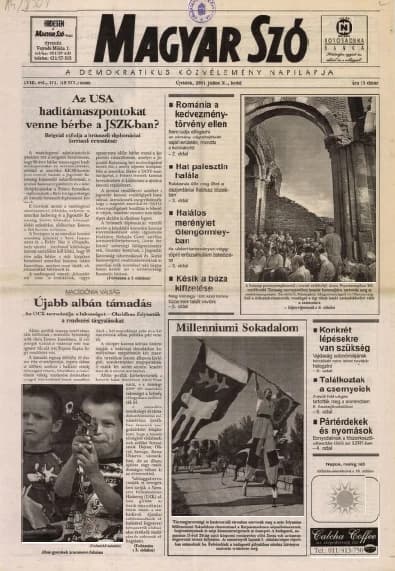 Magyar Szó, 58. évf. 2001. július 31. 171. sz. 1–16. oldal
