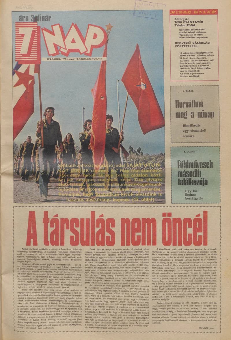 7 Nap, 32. évf. 1977. február 18. 7. sz. 1–24. oldal