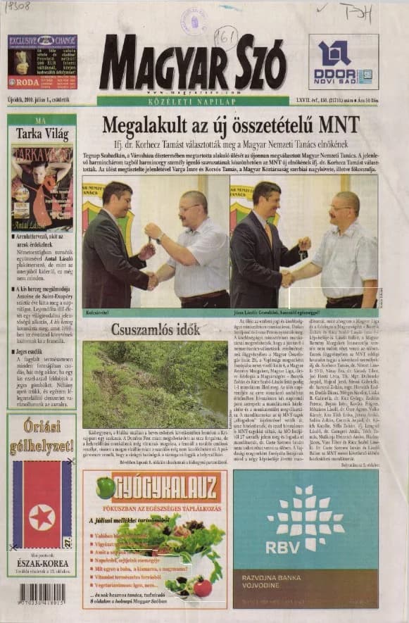 Magyar Szó, 67. évf. 2010. július 1. 150. sz. 1–20. oldal