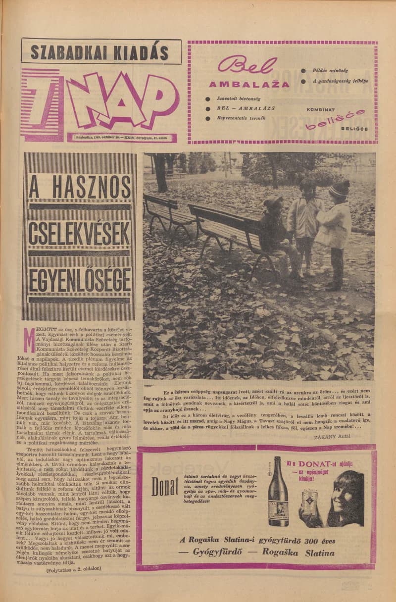 7 Nap, 24. évf. 1969. október 10. 41. sz. 1–16. oldal