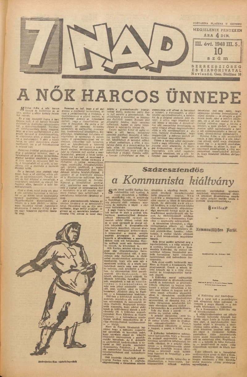 7 Nap, 3. évf. 1948. március 5. 10. sz. 1–10. oldal