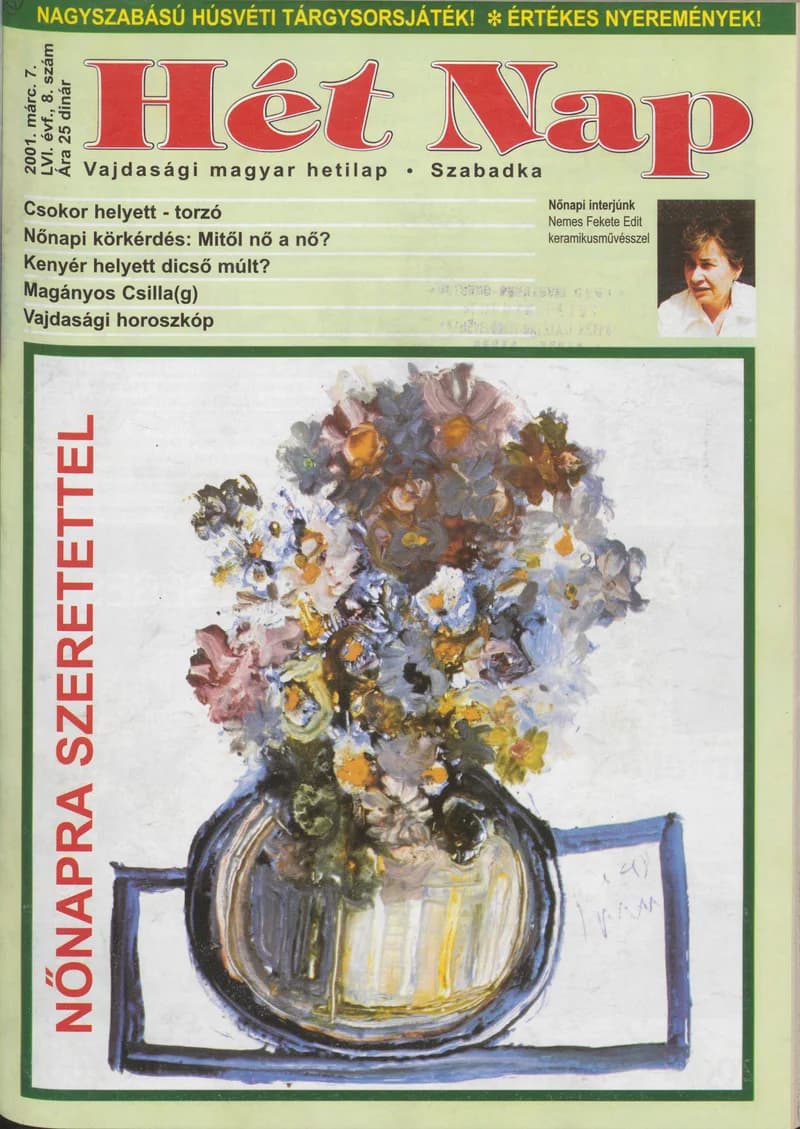 7 Nap, 56. évf. 2001. március 7. 8. sz. 1–68. oldal