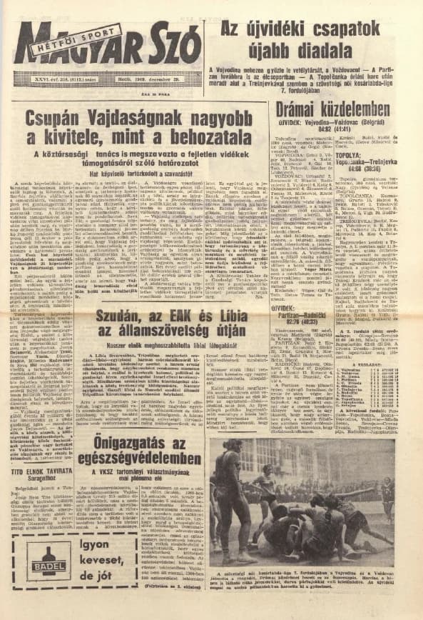 Magyar Szó, 26. évf. 1969. december 29. 358. sz.