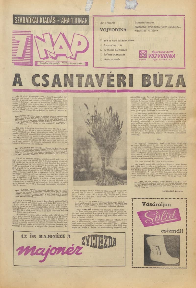 7 Nap, 27. évf. 1972. január 7. 1. sz. 1–28. oldal