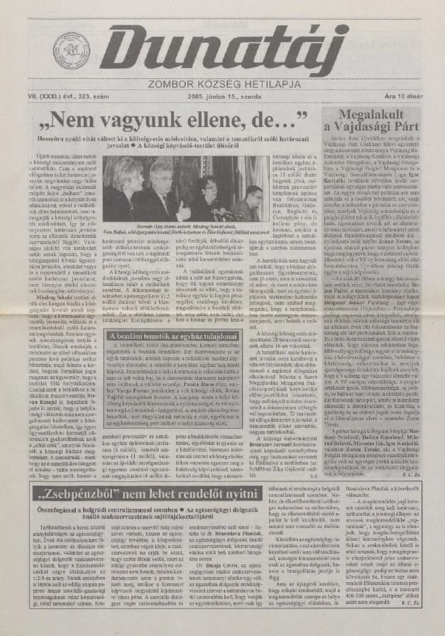 Dunatáj, 7. évf. 2005. június 15. 323. sz.