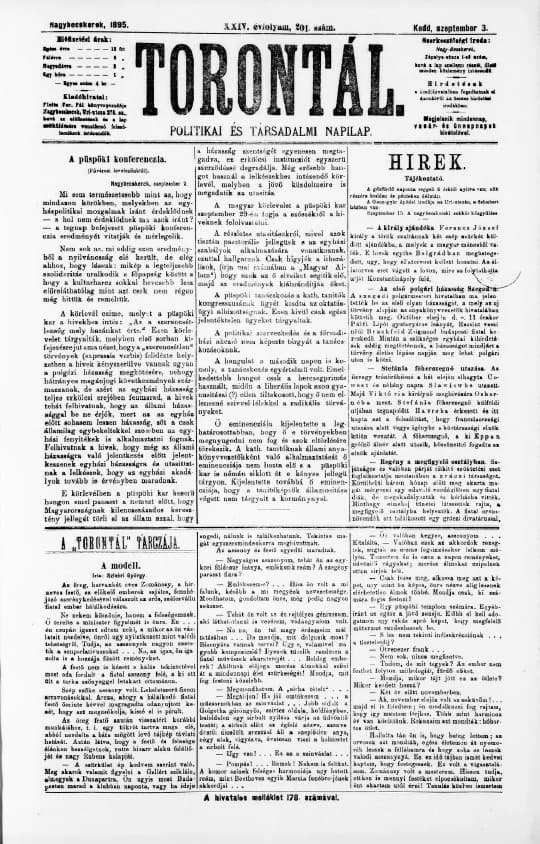 Torontál, 24. évf. 1895. szeptember 3. 201. sz.