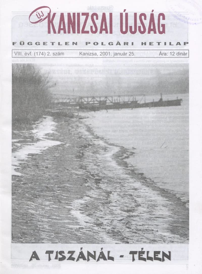 Új Kanizsai Újság, 8. évf. 2001. január 25. 2. sz.