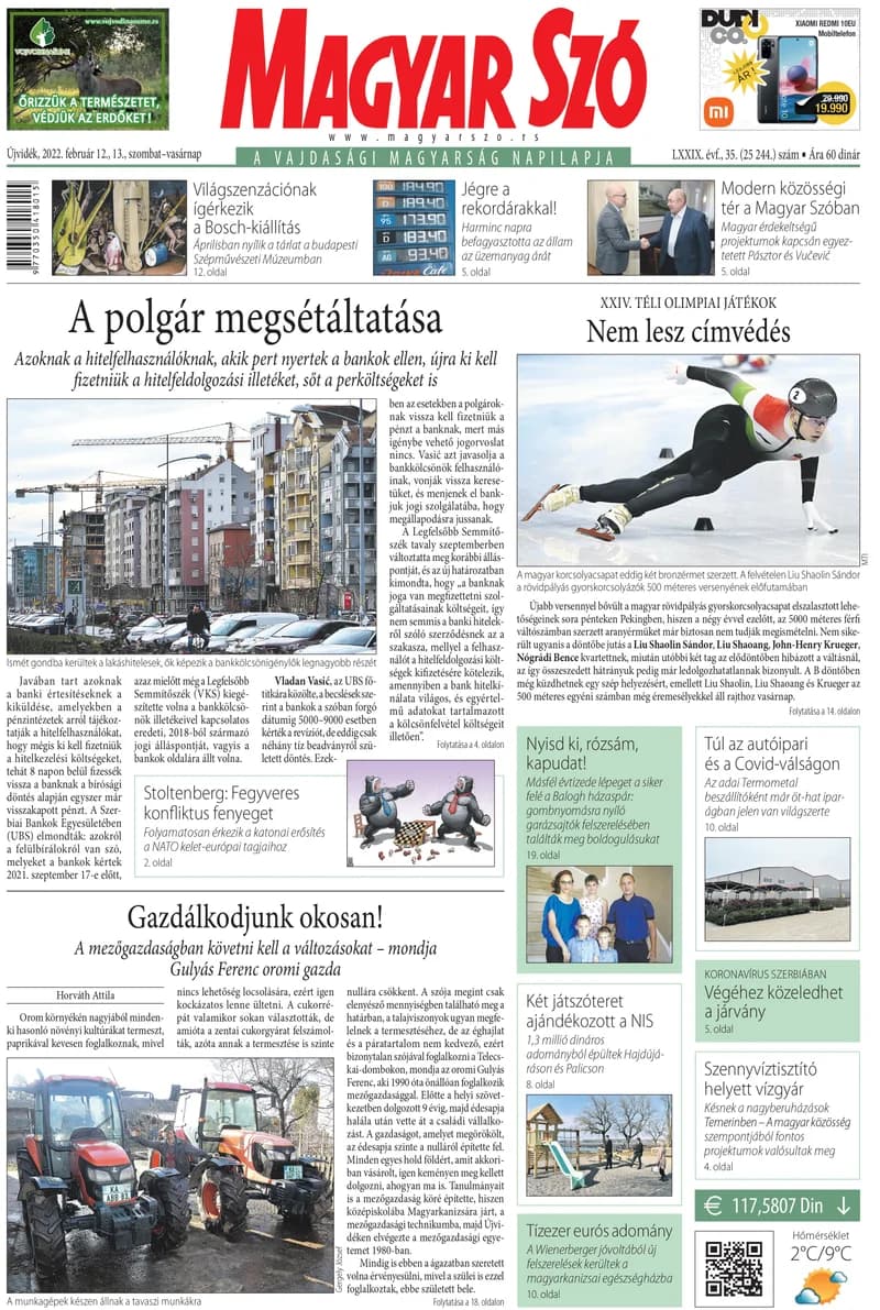 Magyar Szó, 79. évf. 2022. február 12. – 13. 35. sz. 1–32. oldal