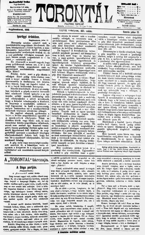 Torontál, 27. évf. 1898. július 13. 157. sz.