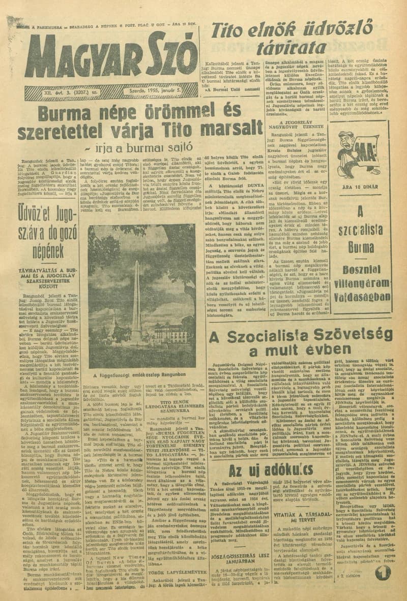 Magyar Szó, 12. évf. 1955. január 5. 3. sz. 1–8. oldal