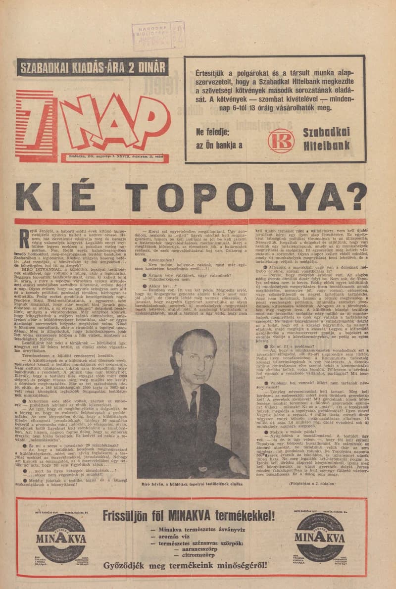 7 Nap, 29. évf. 1974. augusztus 9. 32. sz. 1–28. oldal