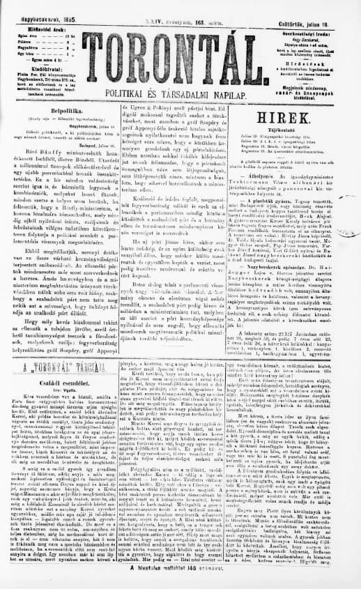 Torontál, 24. évf. 1895. július 18. 163. sz.
