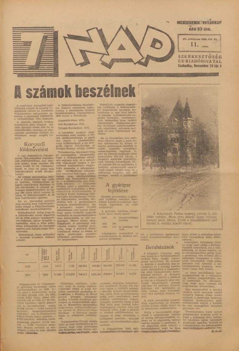 7 Nap, 9. évf. 1954. március 14. 11. sz. 1–16. oldal