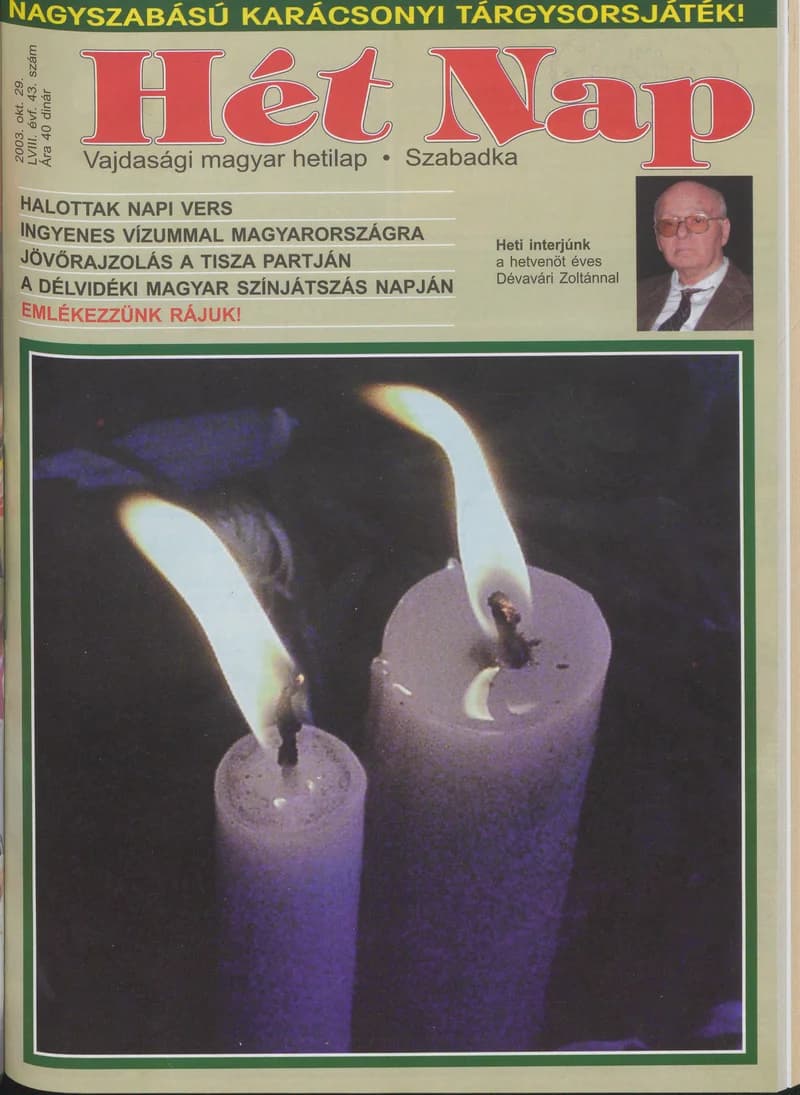7 Nap, 58. évf. 2003. október 29. 43. sz.
