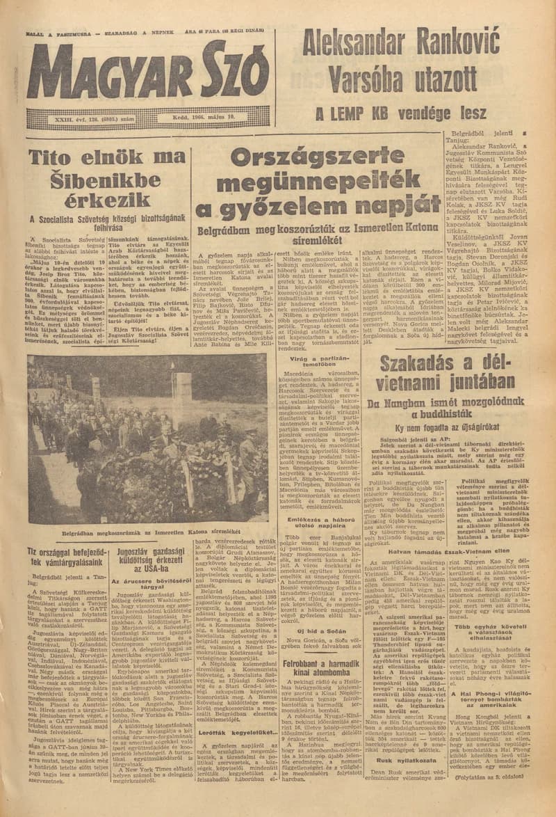 Magyar Szó, 23. évf. 1966. május 10. 126. sz.