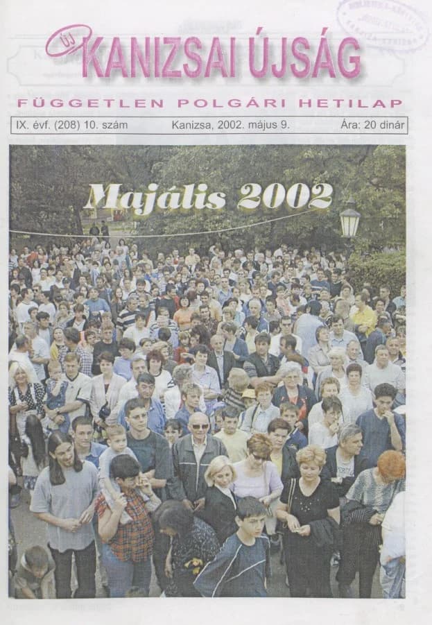 Új Kanizsai Újság, 9. évf. 2002. május 9. 10. sz.