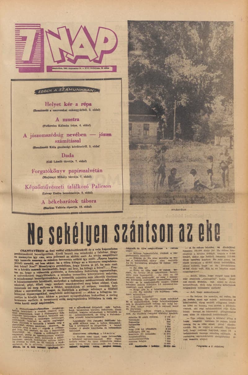 7 Nap, 17. évf. 1962. augusztus 31. 34. sz. 1–20. oldal