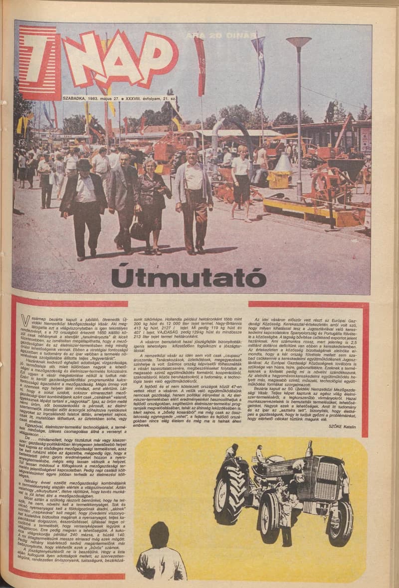 7 Nap, 38. évf. 1983. május 27. 21. sz. 1–12. oldal